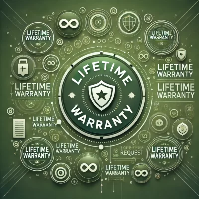 lifetime warranty, dus nooit gedoe